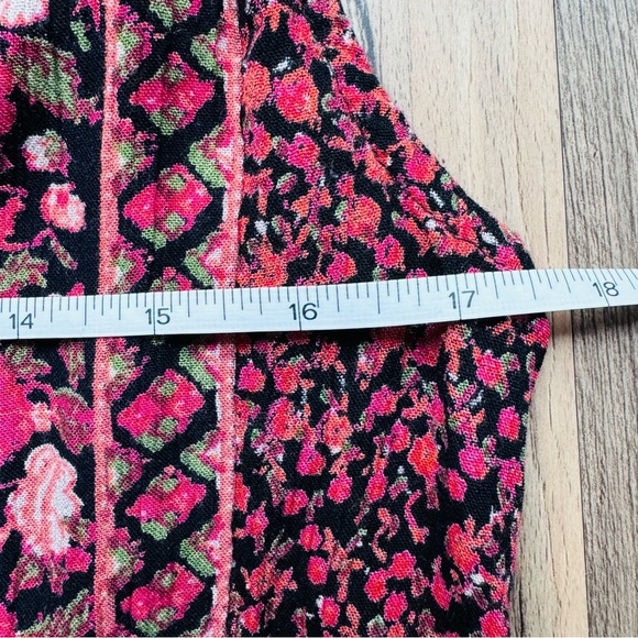 Free People Floral Boho Jumpsuit Cullotte Cut size XS - Picture 6 of 7